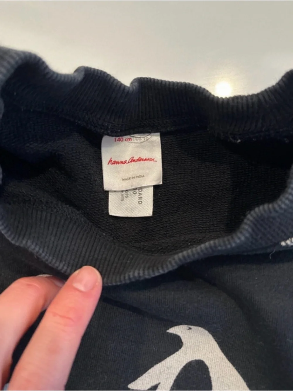 Hanna Andersson Kids Penguin Sweatshirt and Striped Leggings Set Black White‎ 10